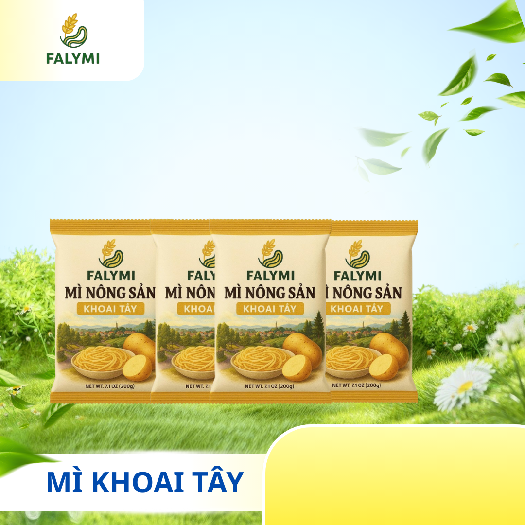 COMBO 4 GÓI MÌ KHOAI TÂY-MÌ RAU CỦ