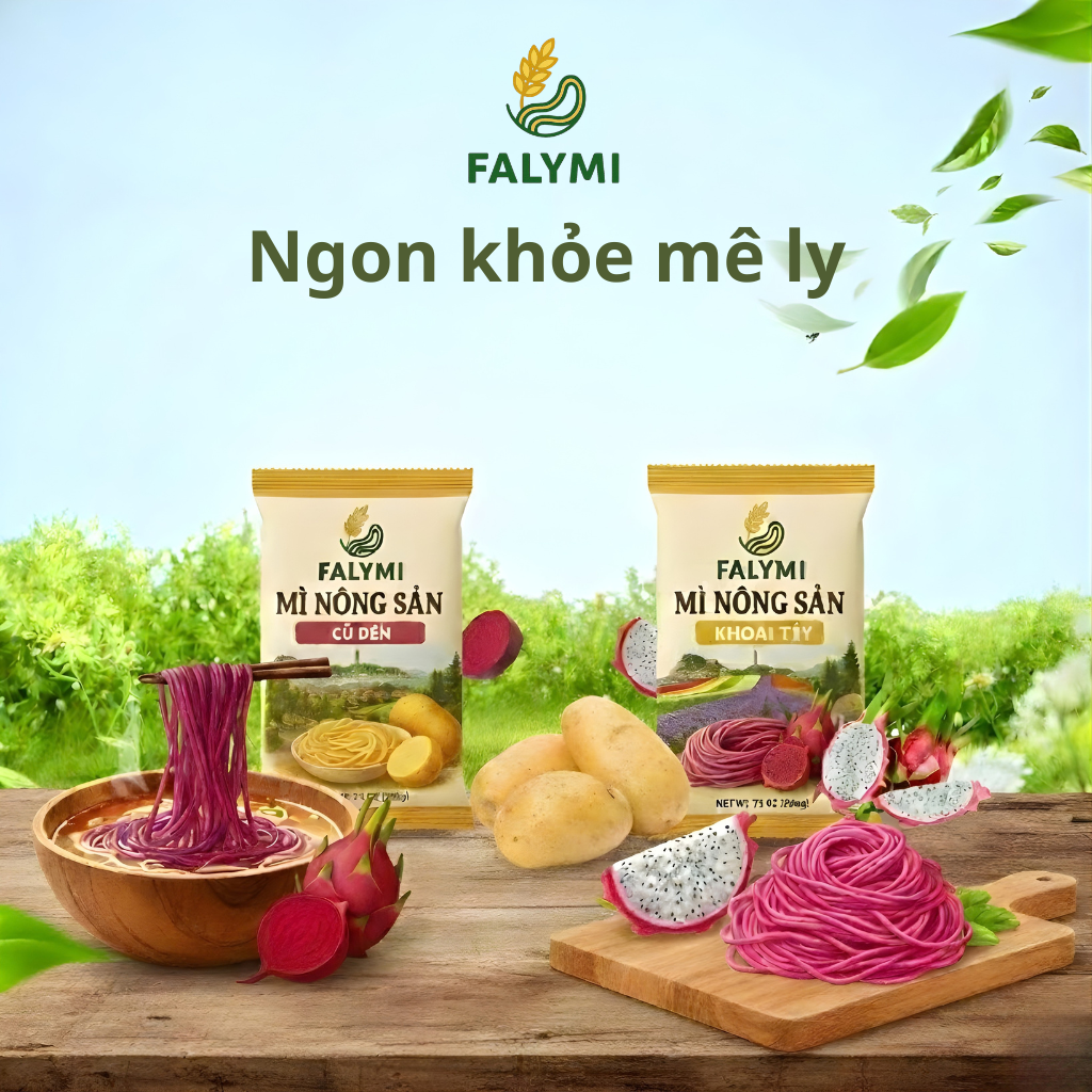 Nguồn gốc mì rau củ của FALYMI