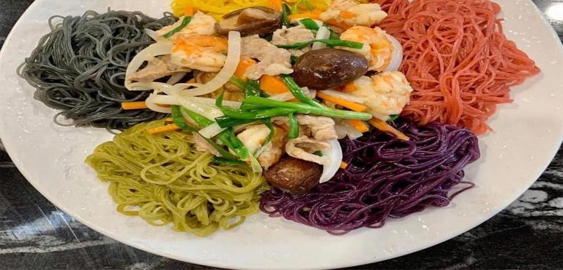 Mì rau củ nhiều màu giàu vitamin